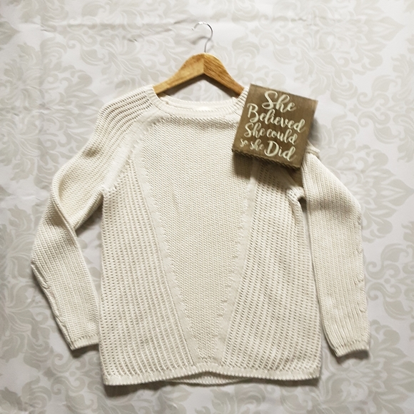 Hollister Sweaters - 3/$30--H&M cream sweater